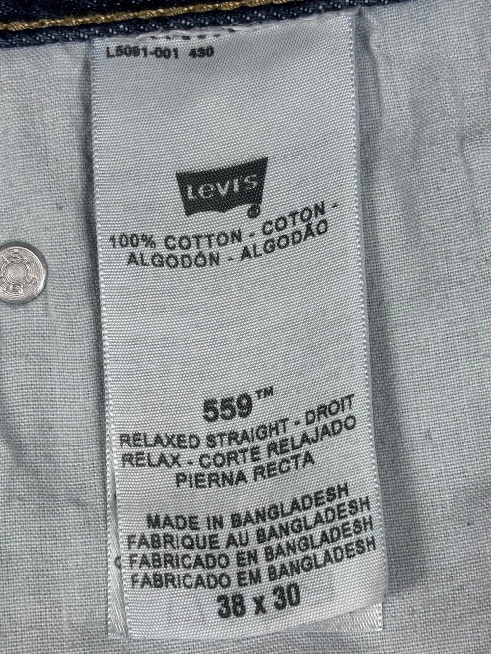 Levi’s 511 Slim Fit Gray Stretch Jeans Men’s 34x30 Garment Dyed Denim